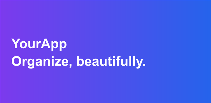 Bold Gradient Banner screen 1