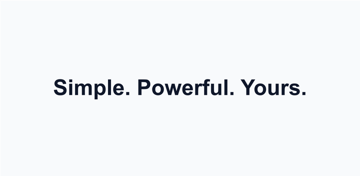 Minimal Text Banner screen 1
